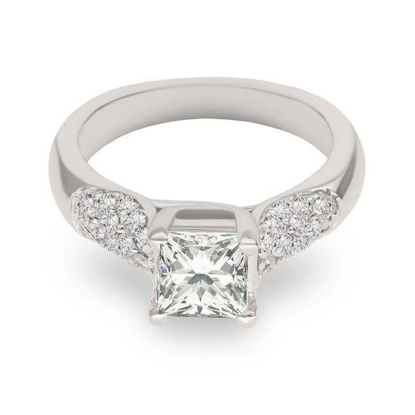 LBEG0022 Princess Center Stone Engagement Ring