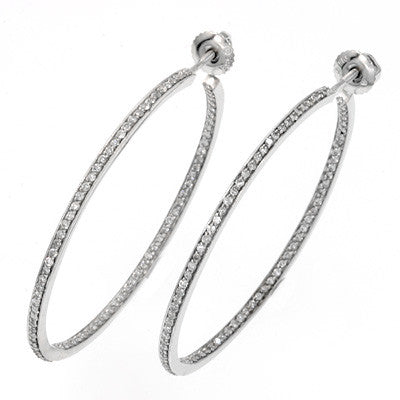 LBHP0002 Hoop Diamond Earrings